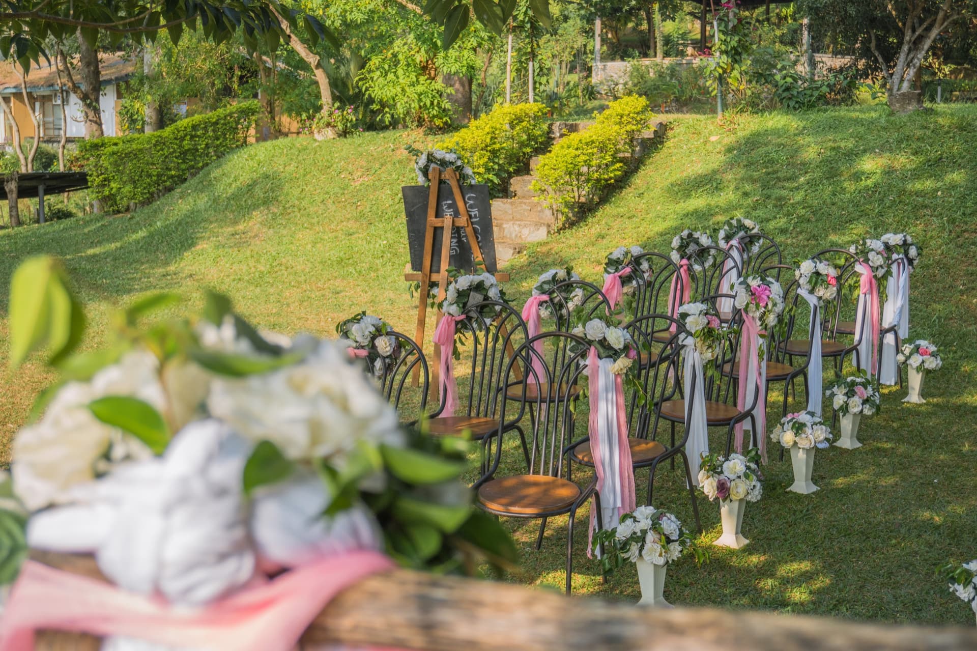 Reservoir Wedding Setup