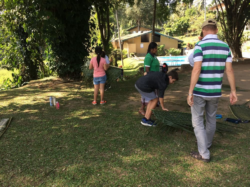 A Feel to Typical Rural Activities: Weaving of Coconut Palms - View 4