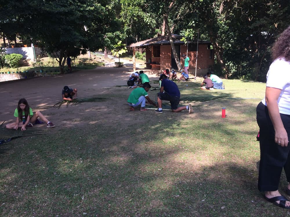 A Feel to Typical Rural Activities: Weaving of Coconut Palms - View 5